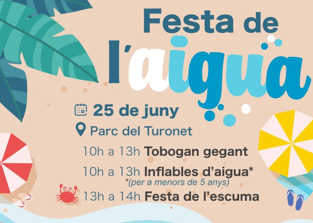 El Parc del Turonet acollirà la primera Festa de l’Aigua